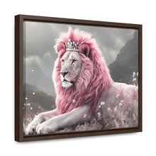 Load image into Gallery viewer, Lion with Pink Mane Gallery Canvas Wraps, Horizontal Frame
