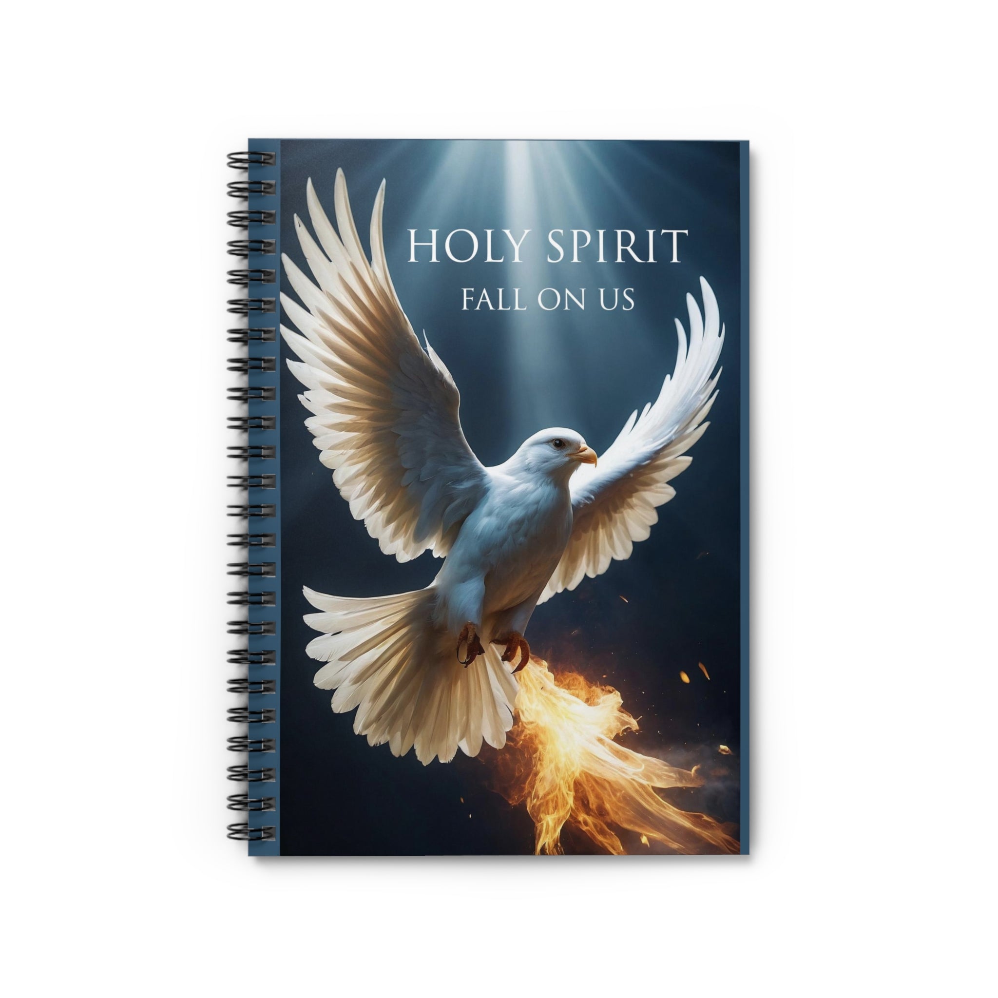 Holy Spirit Fall on Us Spiral Notebook - Ruled Line
