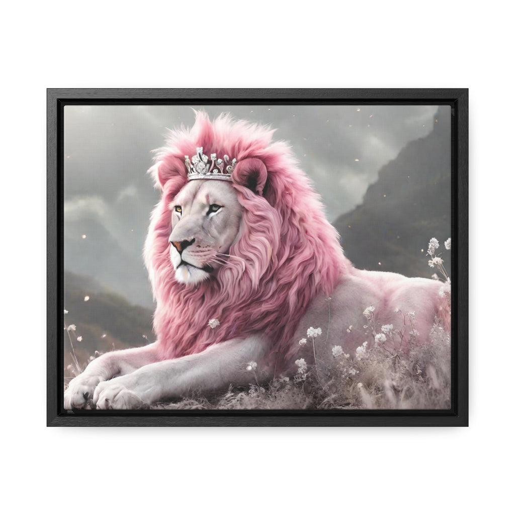 Lion with Pink Mane Gallery Canvas Wraps, Horizontal Frame